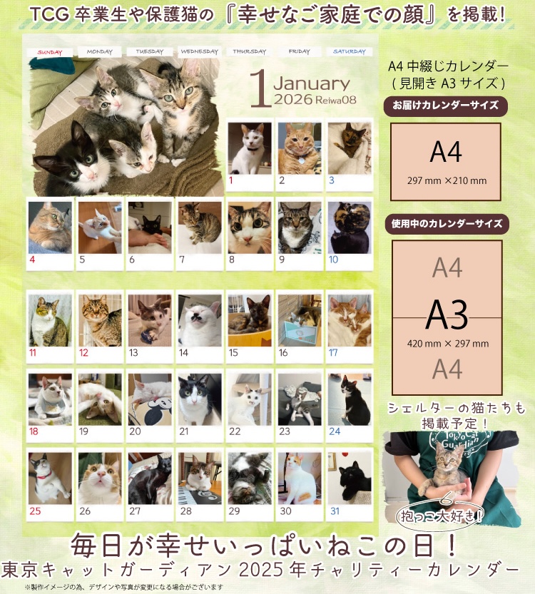東京キャットガーディアンカレンダー