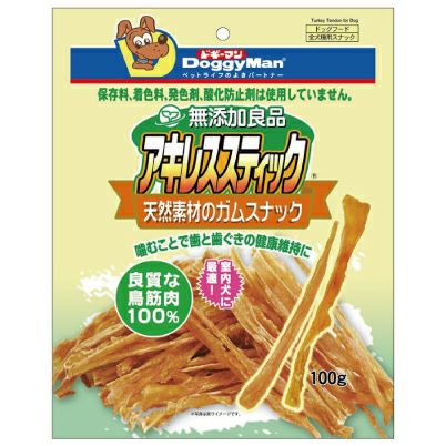 賞味期限2025年10月】ドギーマン 無添加良品 アキレススティック